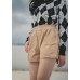 Two Button High Waist Shorts